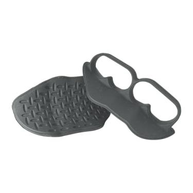 Imagem de Pegciuho 1 par de punhos de levantamento de peso Protetores de mão ergonômica para homens garotas de mão de ginástica para a calistenia de levantamento de, Cinza