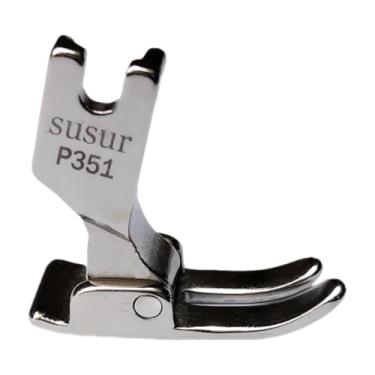 Imagem de shamjina Máquina de costura prensador de pegador de cama plana prensas pés auxiliares prensar a borda do pé de costura de gorjeta de gama de acessórios para o