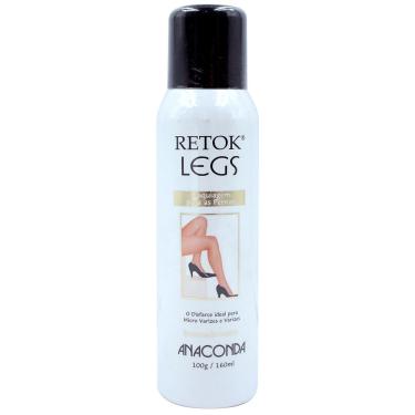 Imagem de Retok Legs Maquiagem Spray Para Pernas Anaconda Escura 150ml