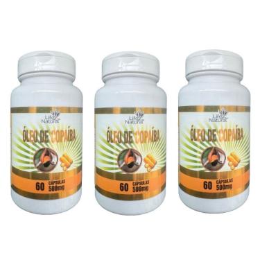 Imagem de Kit 3 Oleo de Copaiba - Life Natural - 60 Cápsulas