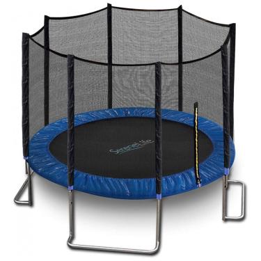 Imagem de Cama Elástica para Crianças e Adultos até 159 kg, Tamanho 3 Metros, SereneLife, Azul