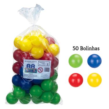 Imagem de Bolinhas para Piscina Casinha Festa 50 unidades Coloridas Divertida