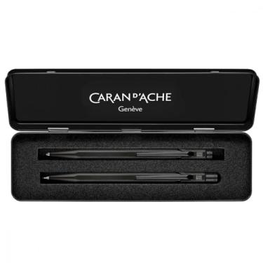 Imagem de Estojo Presente Caneta e Lapiseira Caran d’Ache Black Code