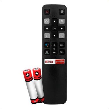 Imagem de Controle Remoto Compatível Com TCL Semp Smart Teclas Netflix Globoplay