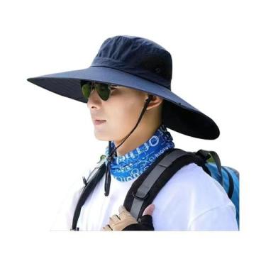 Imagem de Chapéu Balde Masculino com Aba Grande - Secagem Rápida, Proteção Solar