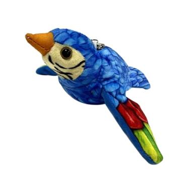 Imagem de WeiLaiKeQi Exercício de brinquedo de gato interativo Toque ativado com sons eletrônicos Bading simulado de chilrear para Kitty, Azul