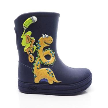 Imagem de Galocha Plugt Infantil Acqua Meu Dino Marinho Leve Macia Confortavel M