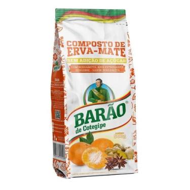 Imagem de Erva Mate Chimarrão BARÃO BERGAMOTA composta 500g - Barão de Cotegipe