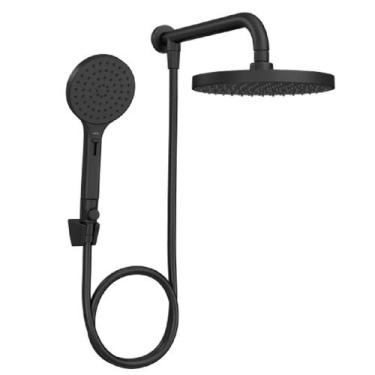 Imagem de Chuveiro Com Desviador Deca Flex Max Black Mt 2085.bl.des.mt