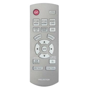Imagem de Controle remoto de substituição N2QAYB000680 compatível com projetor PANASONIC PT-AE8000 PT-AE7000 PT-AE4000 PT-AR100EH PT-AT6000E PT-AT5000E PT-AE7000U PT-AE7000EA PT-AE7000EA E80000 U N2QAYB000450