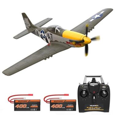 Imagem de RC Airplane Brushless P51D Mustang RC Plane Ready to Fly Remote Control Airplane Fighter with 6-Axis Gyro, 3 Flight Modes & Aerobatics 2.4GHz Radio Controlled Aircraft for Beginners, Boys & Adults