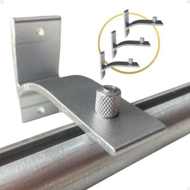 Imagem de Kit 3 Suportes Inove 100% Aluminio Trilho Suíço Ou Varão Wave - Varias