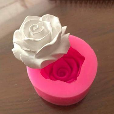 Imagem de Flower Bloom Rose Shape Silicone Fondant Soap 3D Cake Molds Cupcake Jelly Candy Chocolate Decoration Baking Tool Mould