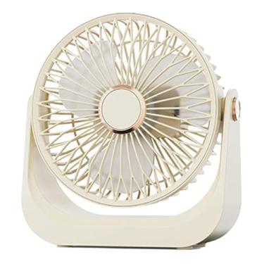Imagem de Ventiladores de Mesa Para Quarto,Ventilador Portátil Com Base Para Mesinha - Portátil e Silencioso com Cabeça Ajustável 90 Graus, Circulador de Ar Recarregável para Cozinha, Camping e Montagem na Pare