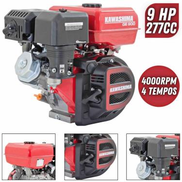 Imagem de Motor Estacionário Ge-900 9hp 277cc 4 Tempos Partida Manual