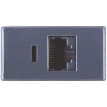 Imagem de Módulo Para Tomada Para Transmissão De Dados Rj45 Cat. 6 Tramontina Grafite Tramontina