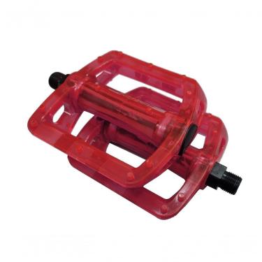 Imagem de Pedal Plataforma Bmx Translúcido Rosca Grossa Pro-x Cor Vermelho