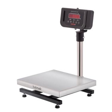 Imagem de Balança Digital De Plataforma Balmak Serie Mini Inox 120kg Coluna Com Bateria K-120icb-1/m