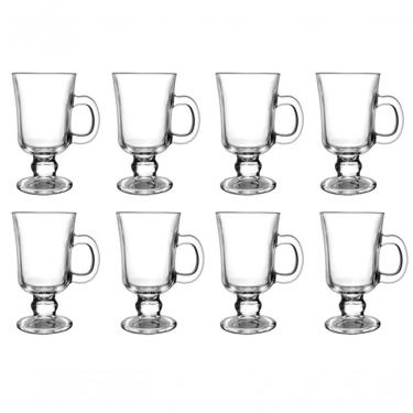 Imagem de 8 Xícaras Vidro Café Nespresso Dolce Gusto 220ml Caneca