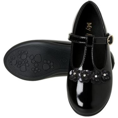 Imagem de Sapatilha Infanto Juvenil Feminina Confortável Estilo Boneca Laço Flor