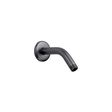 Imagem de hansgrohe 27411343 Braço de chuveiro cromado preto escovado 15 cm padrão