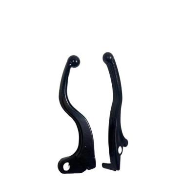 Imagem de Par De Mini Manetes Moto Yamaha Ybr 125 Freio A Disco Preto - NACIONAL