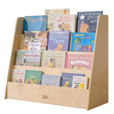 Imagem de kidi house Estante De Madeira Para Crianças House, Montessori 4 Andares Bebês, Bétula Com Um Lado Quartos, Berçário, Salas Estudo