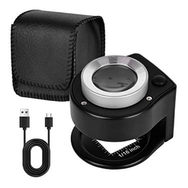 Imagem de ZUOLUN Lupa Recarregável, 60X Com 6 Luzes Led, Portátil De Mesa Luz Branca E Uv, Moedas Para Joias, Tecidos, Pedras Preciosas, Carimbos, Plantas