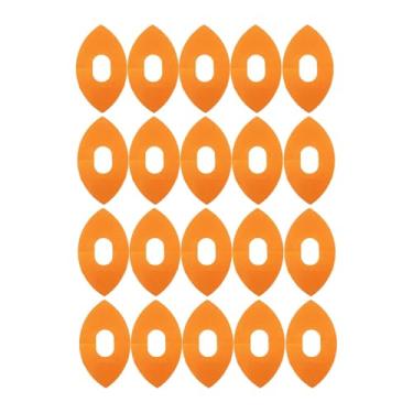 Imagem de predolo 20 peças de fitas esportivas de suporte muscular, adesivos autoadesivos para proteção, fitas de cinesiologia pré-cortadas para academia esportiva, Laranja