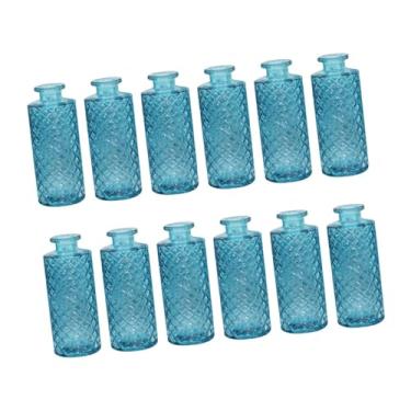 Imagem de Generic Conjunto de 12 Vasos de Vidro para Flores, Recipientes Decorativos para Exibição em Casa, Céu Azul, Tamanho real
