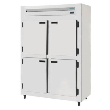 Imagem de Refrigerador Comercial Inox Brilhoso 4 Portas ( Inox Interno ) KRBR  4