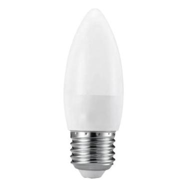 Imagem de Lampada vela leitoso 2w led 3000k e-27 sadokin, BRANCO LEITOSO, 220V