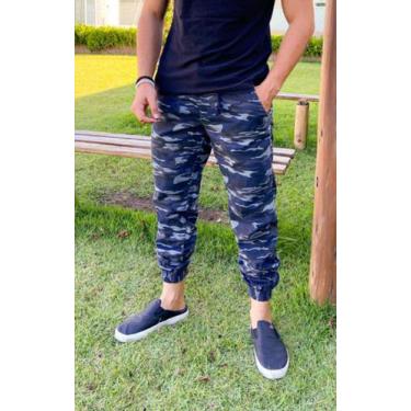 Imagem de Calça jogger masculina camuflada - Homalle jeans 