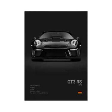 Imagem de Pôster De Carro Esportivo Preto E Branco HD Impressão Em Tela Pintura 