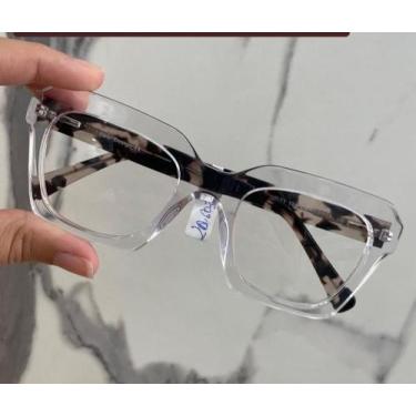 Imagem de Armação de óculos feminino transparente com detalhe - pronto socorro d