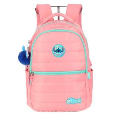 Imagem de Mochila De Costas Escolar Compartimento Notebook Stitch - Luxcel, Salm