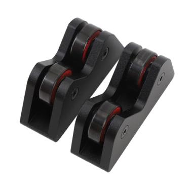 Imagem de Bilhar Cue Straightness Checker Piscina Profissional em Aço Inoxidável Cue Stick Eixo Roller Straightness Detector Inspecionar Ferramenta para Snooker Club 2PCS (Preto)