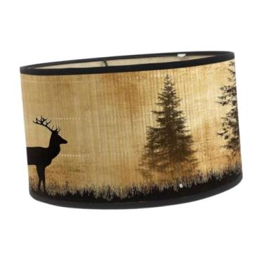 Imagem de Generic Abajur E27 para sala de estar, acessório decorativo de iluminação, abajur com estampa de veado, decoração para casa, luminárias de chão, Style a
