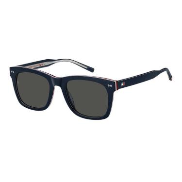 Imagem de Óculos de Sol Tommy Hilfiger 2184/S Azul Marinho Lente Cinza  unissex