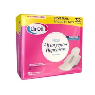 Imagem de Absorvente Suave Clin Off Com 32 Com Abas