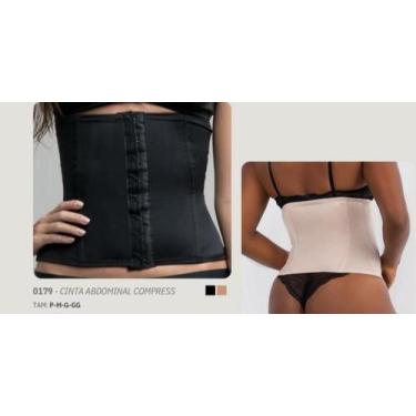 Imagem de Cinta abdominal compress cetinet com barbatanas - LUCITEX SHAPEWEAR, P