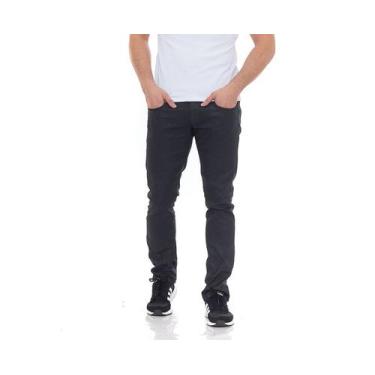 Imagem de Calça Jeans  Masculina Preta Resinada Slim Moda Casual. - Lilih-Leon, 