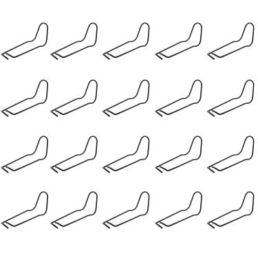 Imagem de CHENJIN 20 peças estaca de suporte de jardim mola clipe fixo 20 mm trepadeira trepadeira treliça de jardim estaca de planta para tomate, pepino, berinjela, vegetal, estufa, construção