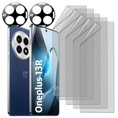 Imagem de TUFF STONE [Película protetora de tela TPU 5+2 5 antirreflexo (fosco) + 2 protetores de lente para Oneplus 13R 5G 2025 (não Oneplus 13) Fácil de instalar e resistente a arranhões [Ajuste perfeito para