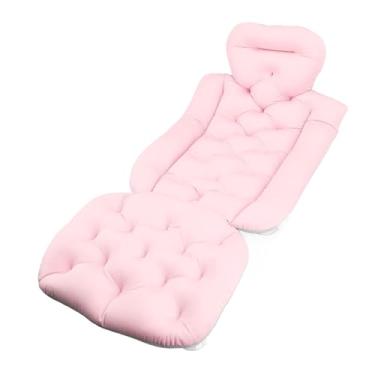 Imagem de Eujgoov Pillow de Banho de Corpo Inteiro Confortável Tapete de Tipo Com Copos de Sucção, Material de Suporte Suave para Relaxamento Adulto, Almofada de Banheira para Uma Experiência de Banho