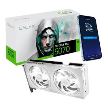 Imagem de Placa de Vídeo GALAX RTX 5070 1-Click OC White NVIDIA GeForce, 12GB, G