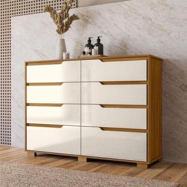 Imagem de Cômoda Gaveteiro Ambiente Georgia Freijó Off White - Moval - MOVAL MOV