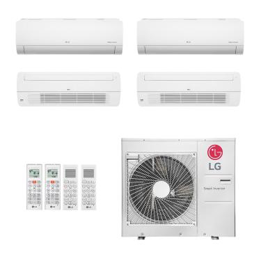 Imagem de Ar-Condicionado Multi Split Inverter LG 48.000 (2x Evap HW 7.000 + 2x Evap Cassete 1 Via 18.000) Quente/Frio 220V