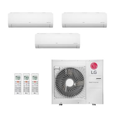 Imagem de Ar-Condicionado Multi Split Inverter LG 30.000 (1x Evap HW 7.000 + 1x Evap HW 9.000 + 1x Evap HW 18.000) Quente/Frio 220V