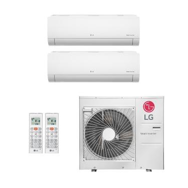 Imagem de Ar-Condicionado Multi Split Inverter LG 30.000 (1x Evap HW 9.000 + 1x Evap HW 24.000) Quente/Frio 220V